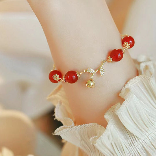 Luxe6440 - Rose Beads Bracelet 🌹