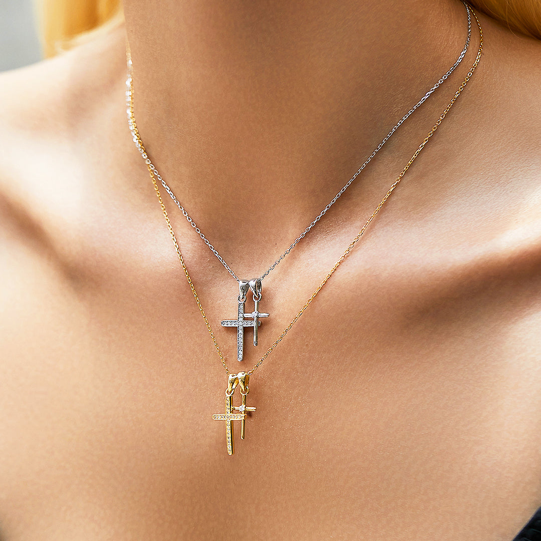 Prm2001: The Duet Cross Necklace