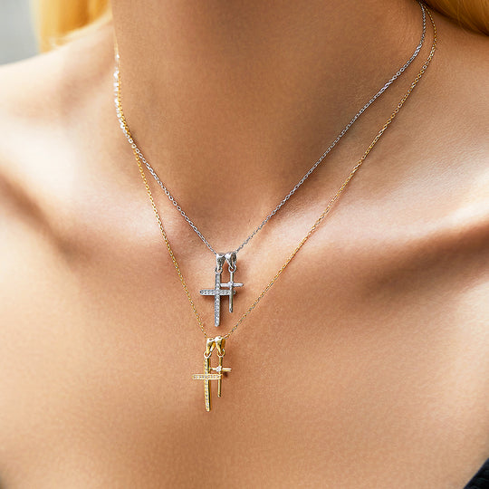 Prm2001: The Duet Cross Necklace