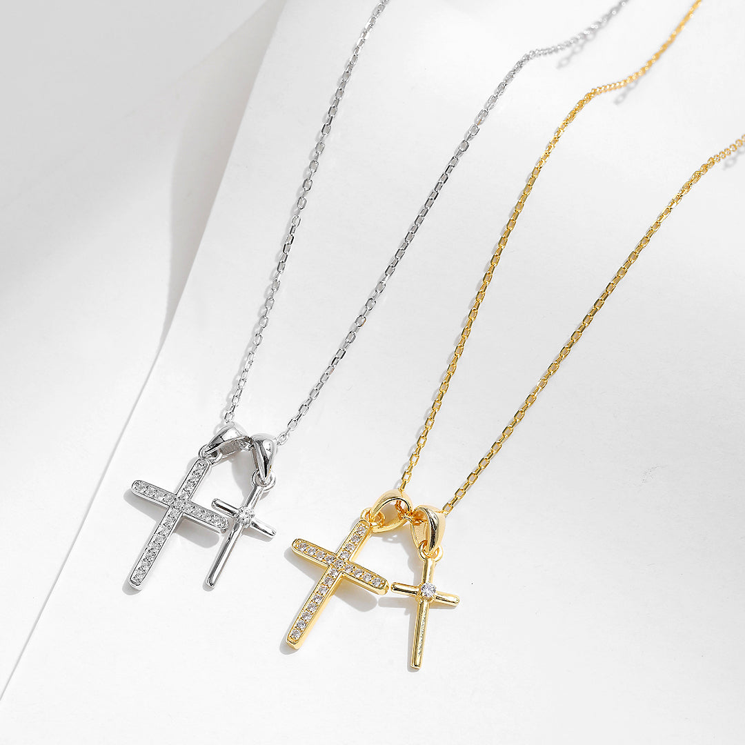 Prm2001: The Duet Cross Necklace