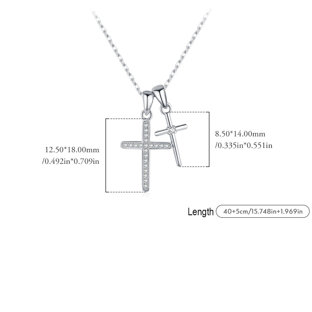 Prm2001: The Duet Cross Necklace