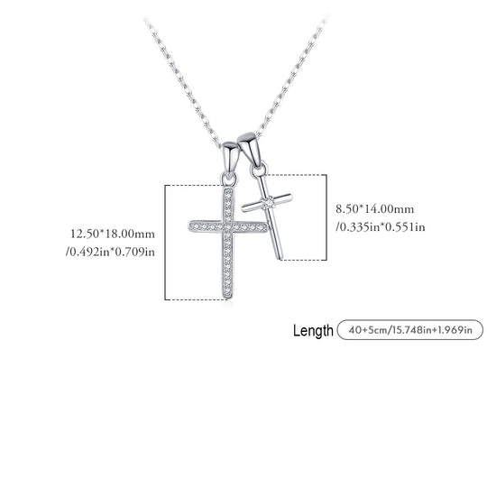 Prm2001: The Duet Cross Necklace