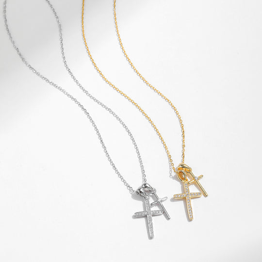 Prm2001: The Duet Cross Necklace