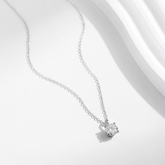 Prm2010: The 1 Carat Moissanite Solitaire Signature Necklace
