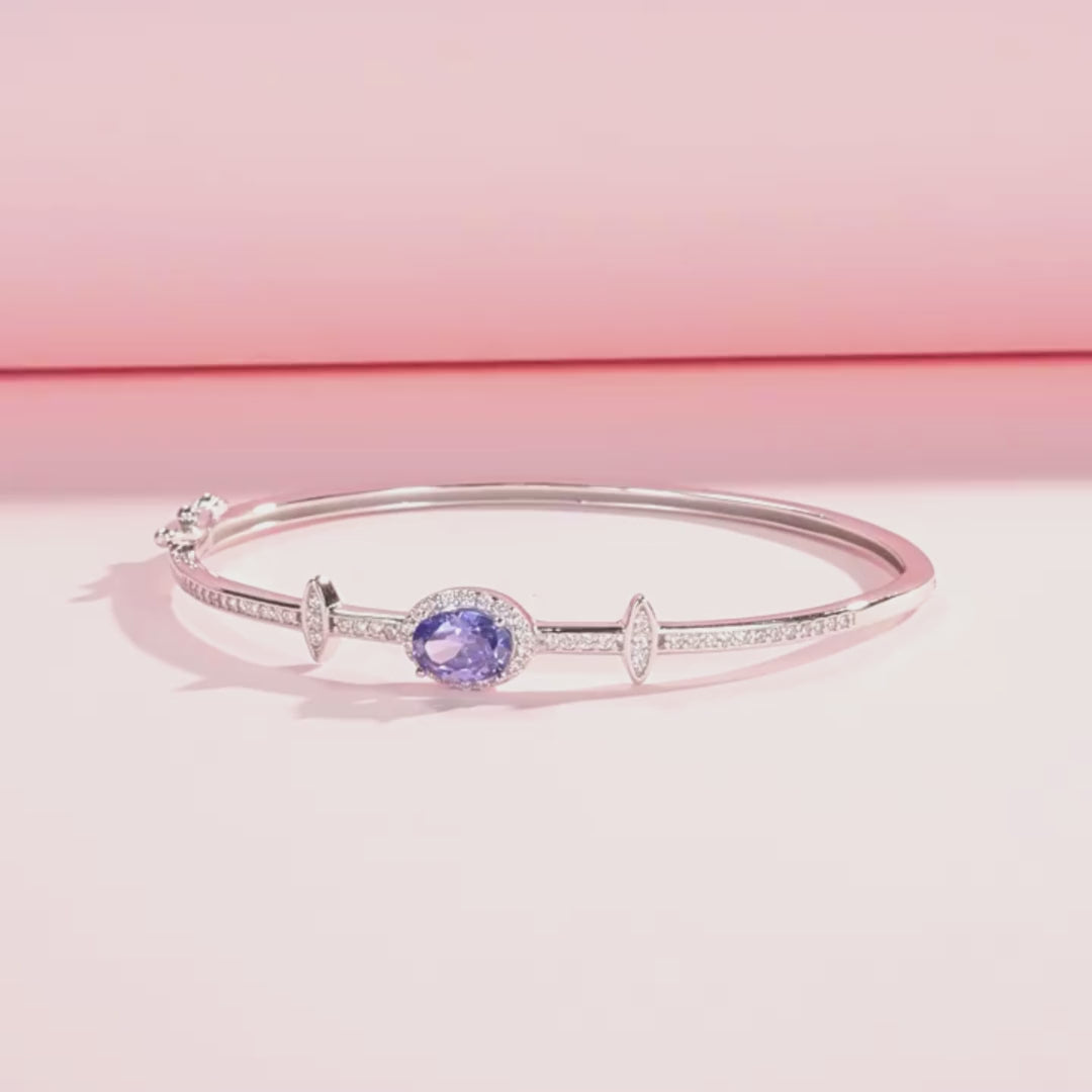 Prm9118: The Sapphire Orbit Bangle