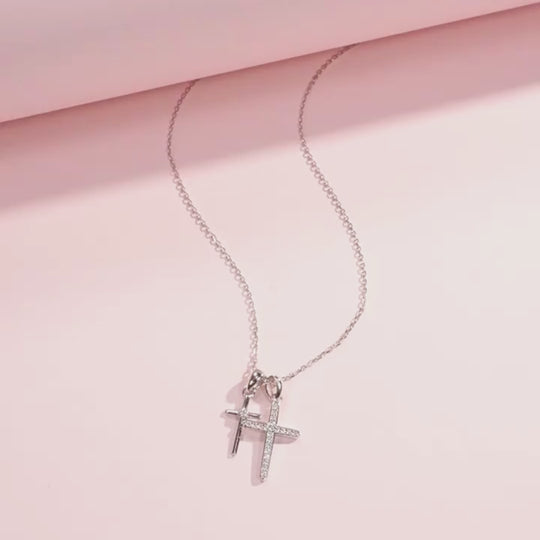 Prm2001: The Duet Cross Necklace