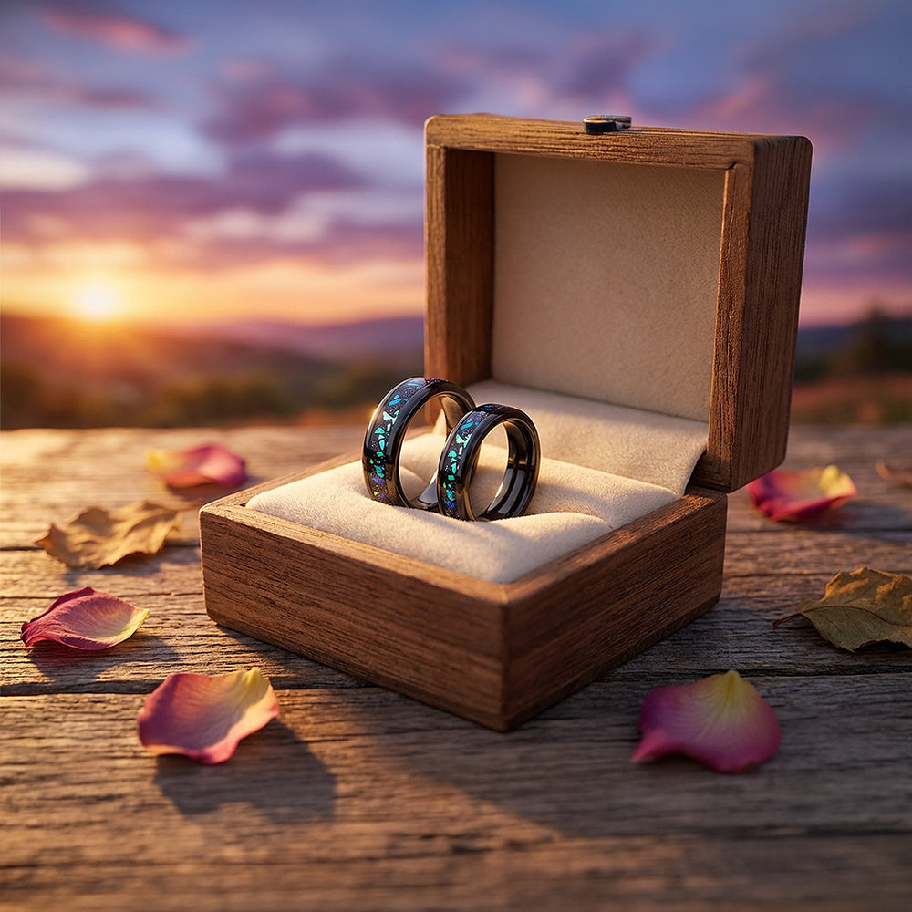 Avatar | Tungsten Couple Rings | Black Wedding Bands - Ring | Singapore Jewellery, Wedding Rings & Gifts | Same Day Delivery | Tiara.com.sg