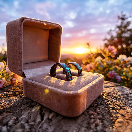 Avatar | Tungsten Couple Rings | Black Wedding Bands - Ring | Singapore Jewellery, Wedding Rings &amp; Gifts | Same Day Delivery | Tiara.com.sg