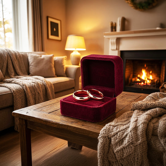 Blush | Tungsten Couple Rings | Rose Gold Wedding Bands - Ring | Singapore Jewellery, Wedding Rings &amp; Gifts | Same Day Delivery | Tiara.com.sg