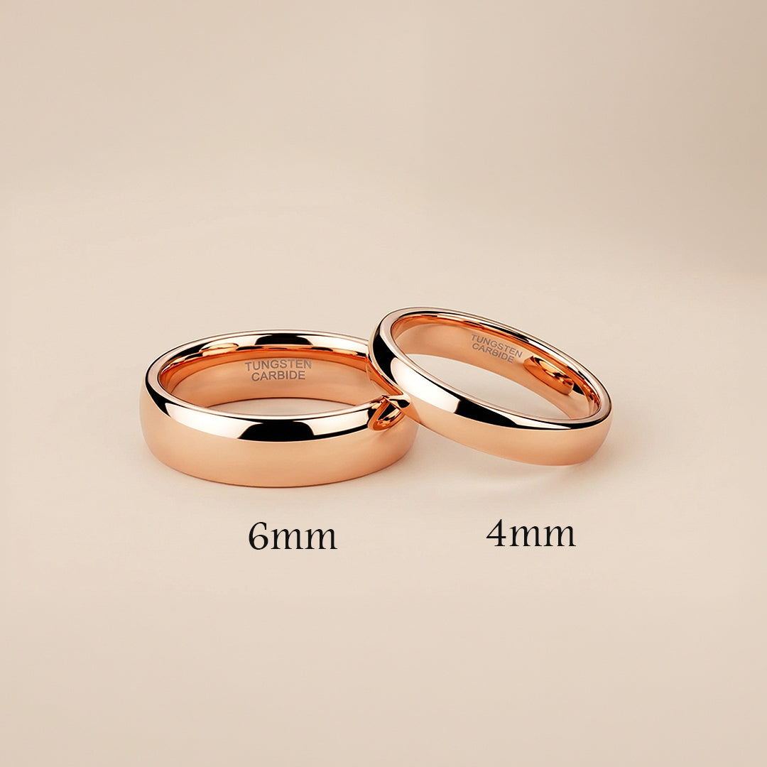 Blush | Tungsten Couple Rings | Rose Gold Wedding Bands - Ring | Singapore Jewellery, Wedding Rings &amp; Gifts | Same Day Delivery | Tiara.com.sg