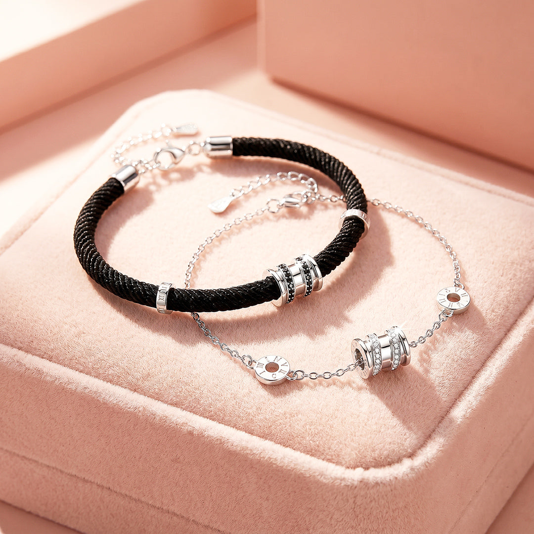 Bold &amp; Delicate Couple Bracelets