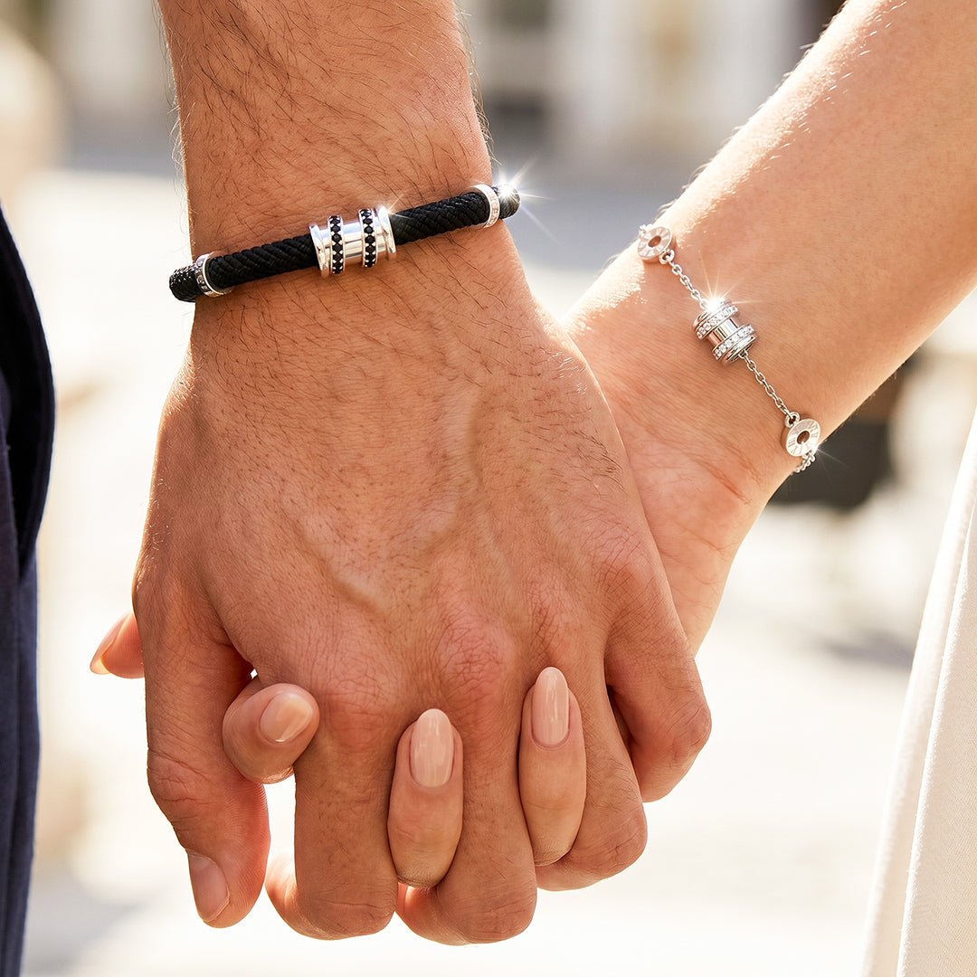 Bold &amp; Delicate Couple Bracelets
