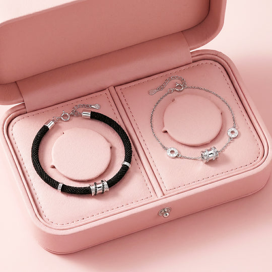Bold &amp; Delicate Couple Bracelets