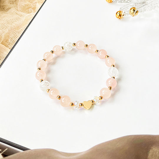 C119 - Pink Quartz Bracelet - Tiara.com.sg Singapore Jewelry & Bags