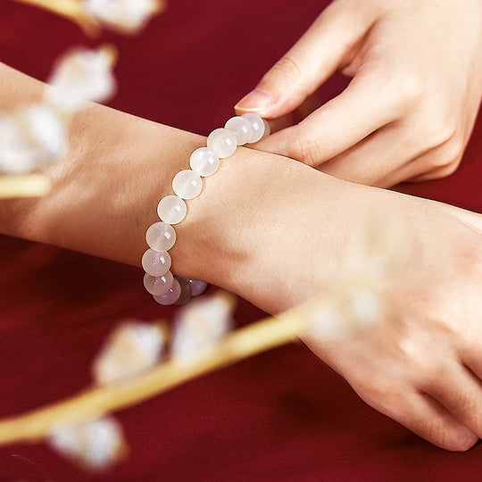 C135 - White Moonstone Bracelet - Tiara.com.sg Singapore Jewelry & Bags