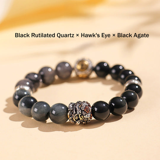 Tiger Eye | Natural Crystal Wealth &amp; Strength Collection | C167 - Crystal Bracelet | Singapore Jewellery, Wedding Rings &amp; Gifts | Same Day Delivery | Tiara.com.sg