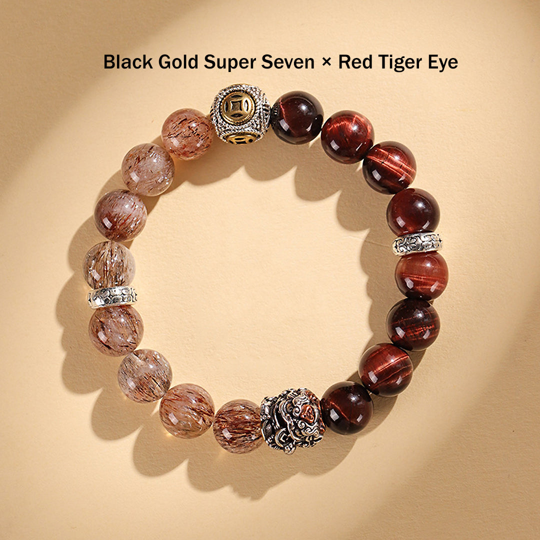 Tiger Eye | Natural Crystal Wealth & Strength Collection | C167 - Crystal Bracelet | Singapore Jewellery, Wedding Rings & Gifts | Same Day Delivery | Tiara.com.sg