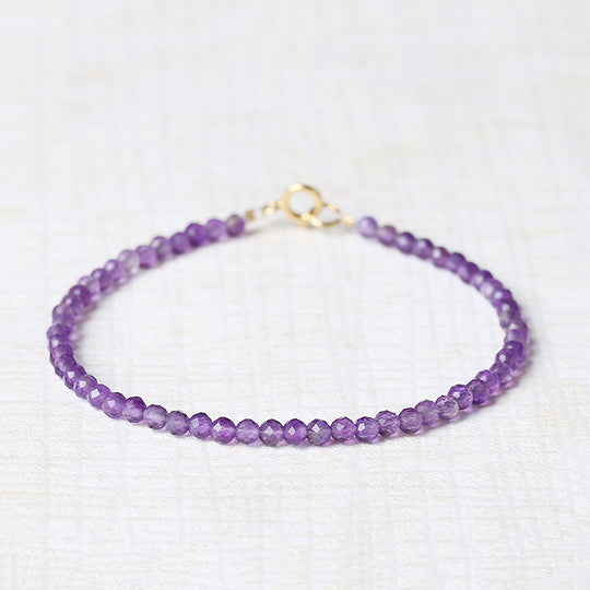 C180 - Uruguayan Amethyst Bracelet (2mm)