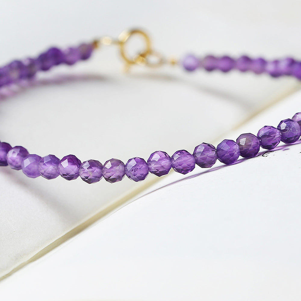 C180 - Uruguayan Amethyst Bracelet (2mm)