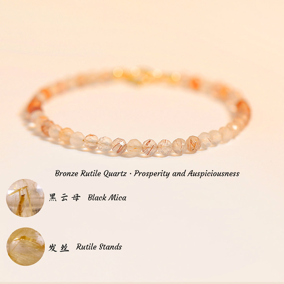 C185 - Bronze Rutile Quartz (3mm)