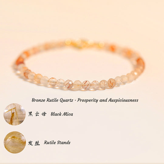 C185 - Bronze Rutile Quartz (3mm)