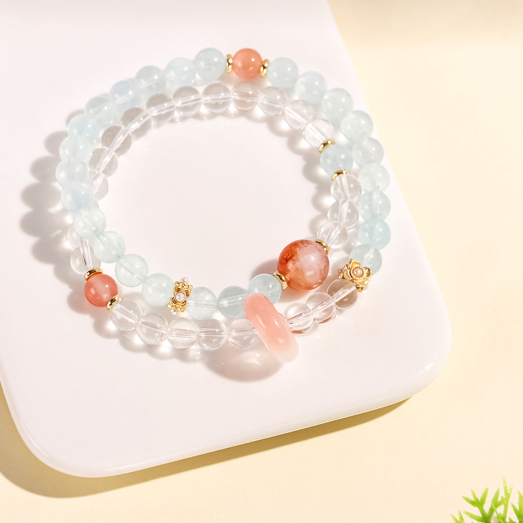 C203 - Aquamarine & Clear Quartz