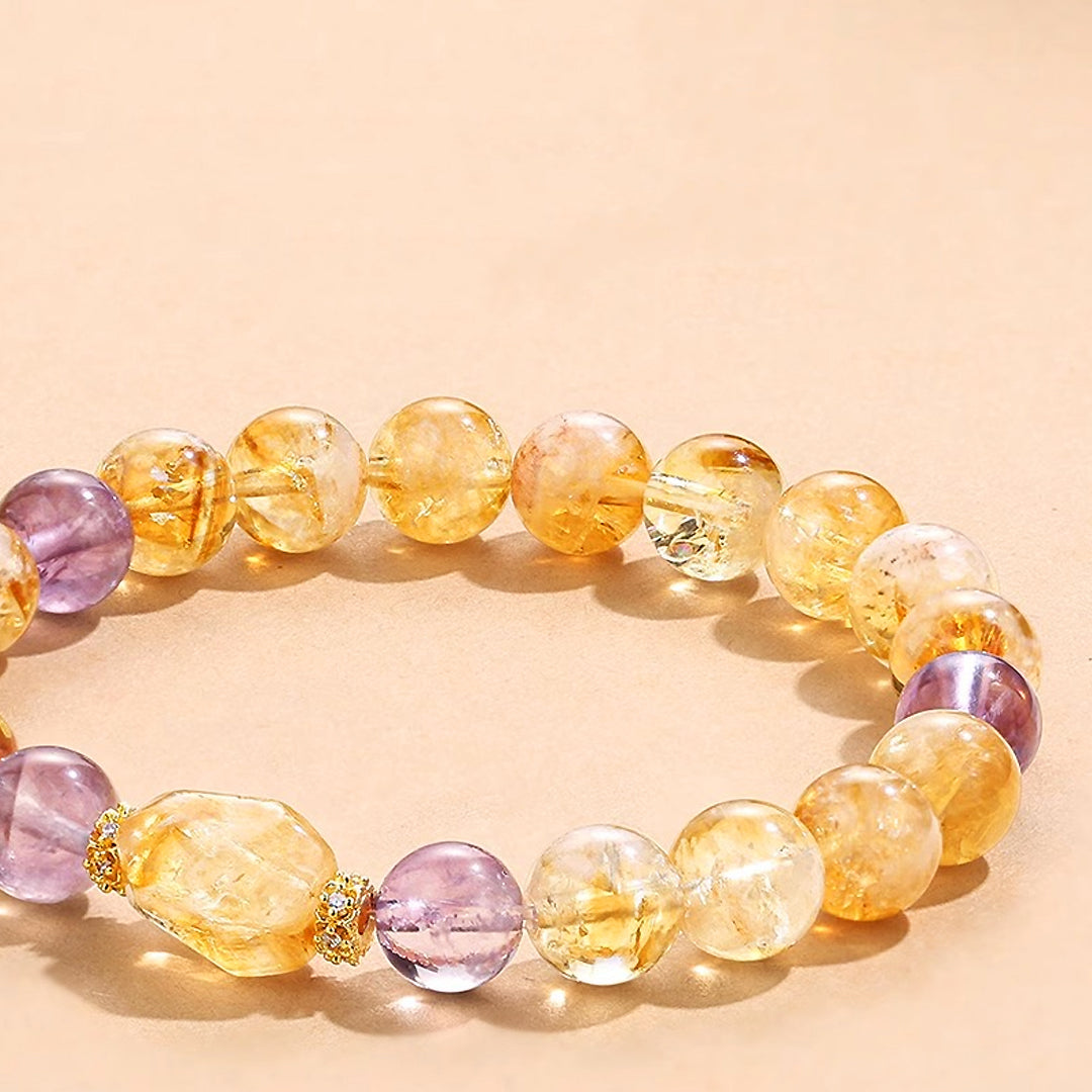 C213 - Citrine & Amethyst