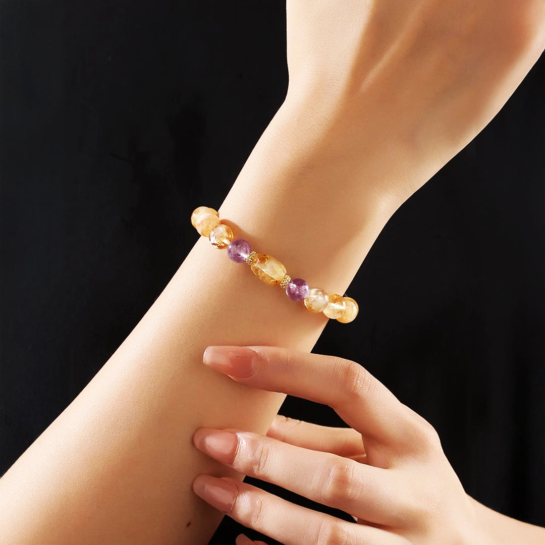 C213 - Citrine & Amethyst