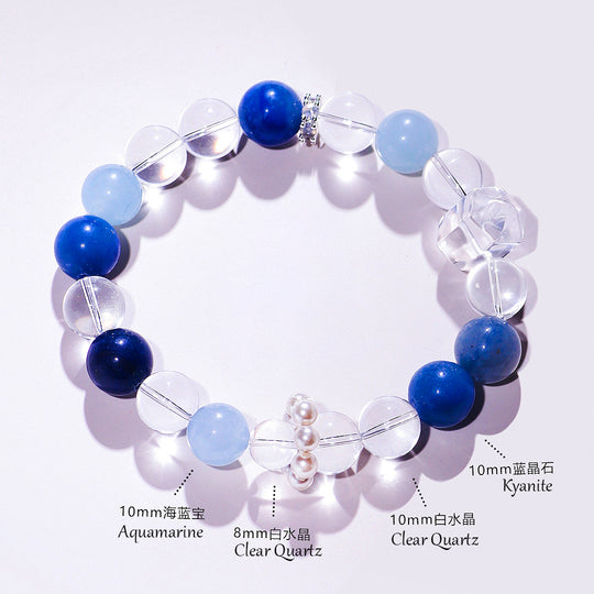 C220 - Clear Quartz, Aquamarine, Kyanite