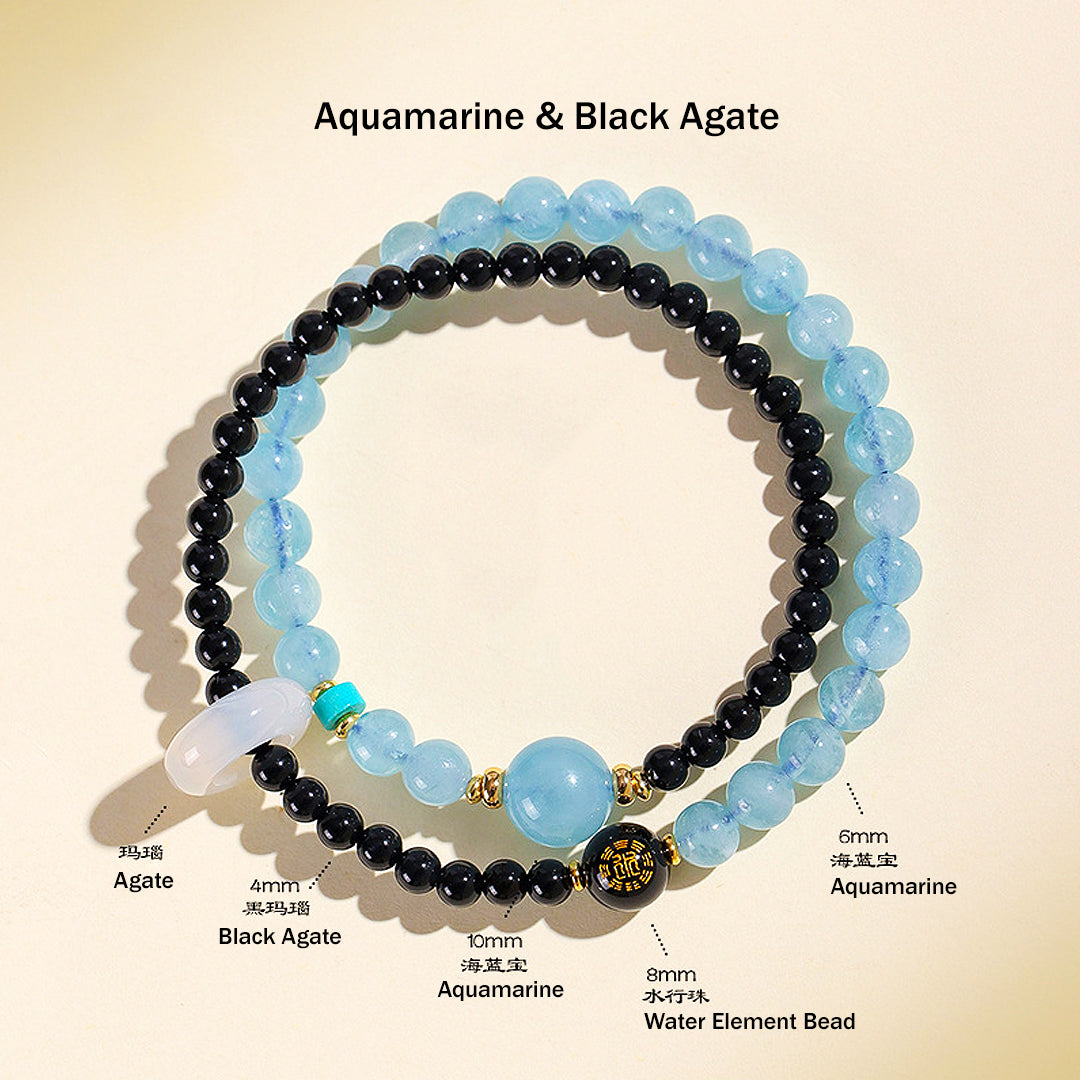 Five Elements Double-Layer Natural Crystal Bracelet | C239 - Crystal Bracelet | Singapore Jewellery, Wedding Rings & Gifts | Same Day Delivery | Tiara.com.sg