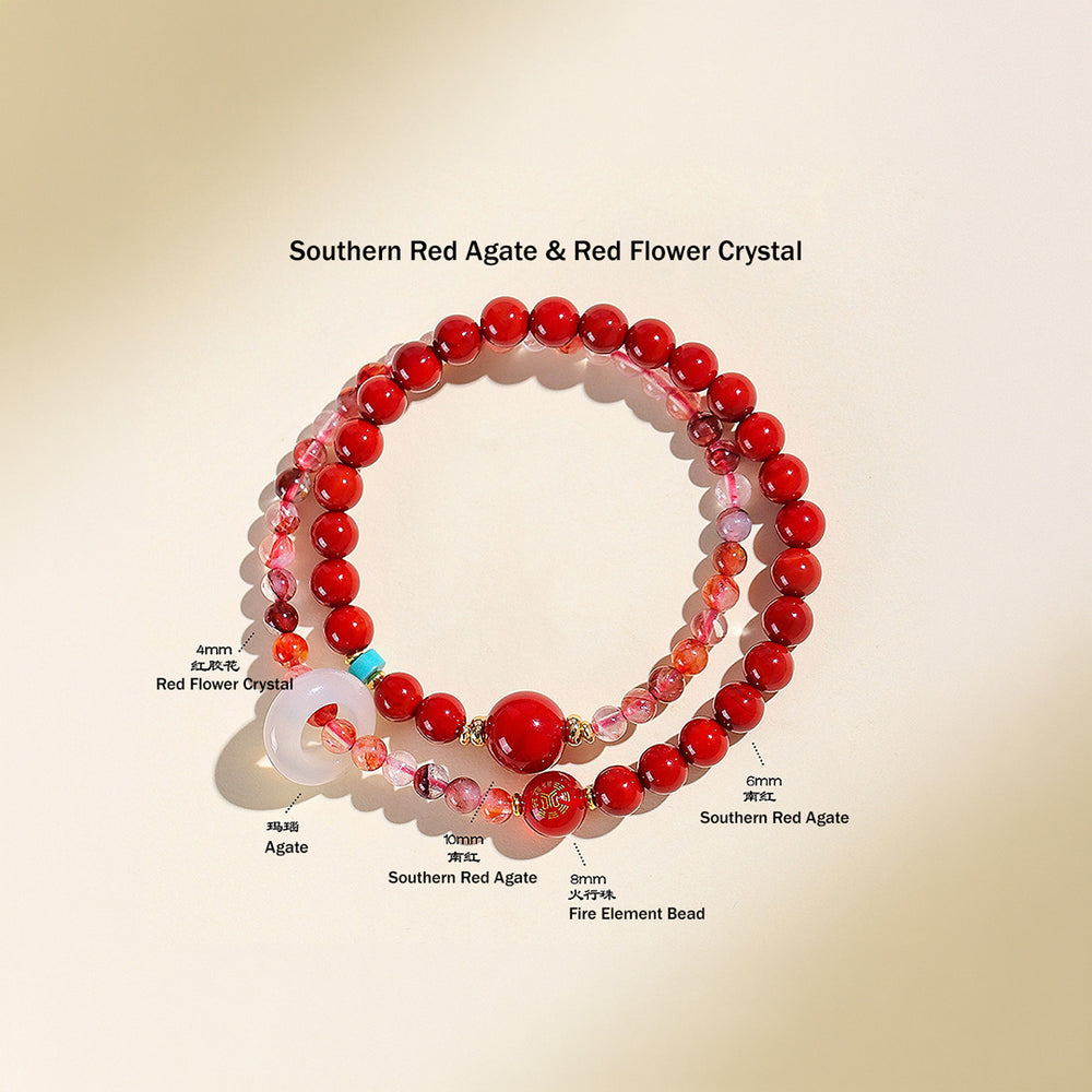Five Elements Double-Layer Natural Crystal Bracelet | C239