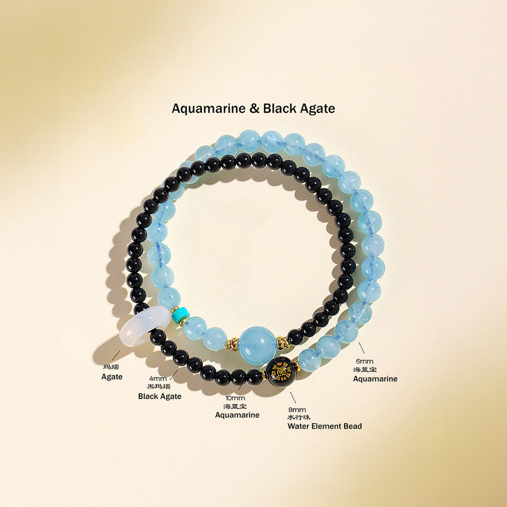 Five Elements Double-Layer Natural Crystal Bracelet | C239