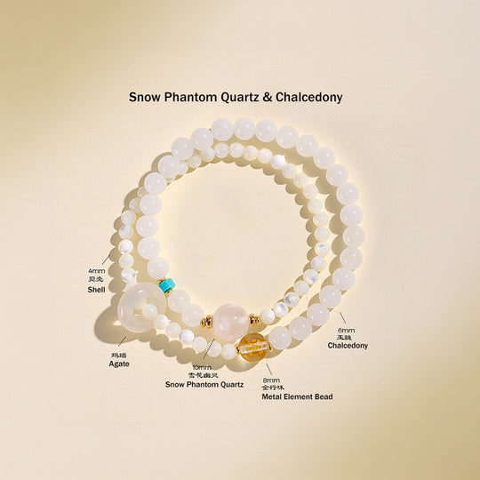Five Elements Double-Layer Natural Crystal Bracelet | C239