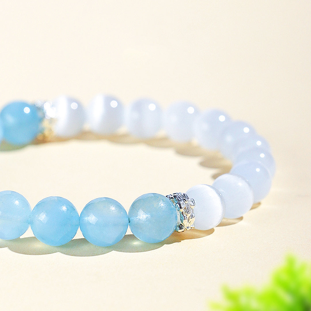 C251 — Aquamarine & Cat Eye