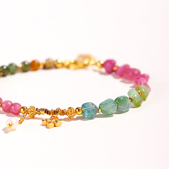 C257 – Tourmaline & Pearl Bracelet