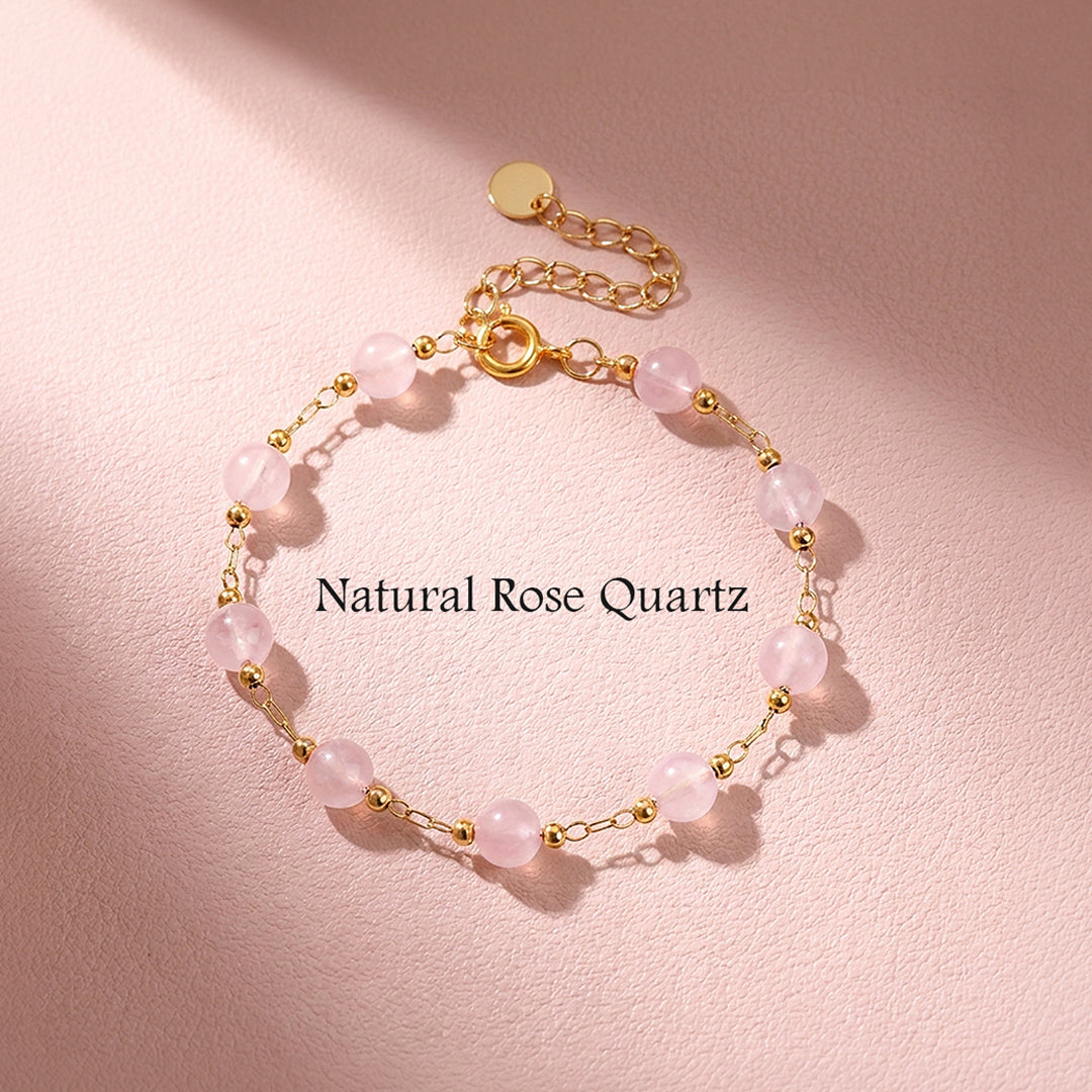 Rose Quartz Bead Bracelet | C265
