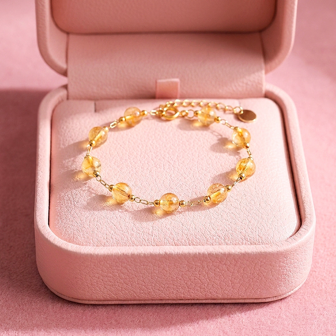 Citrine Bead Bracelet | C266