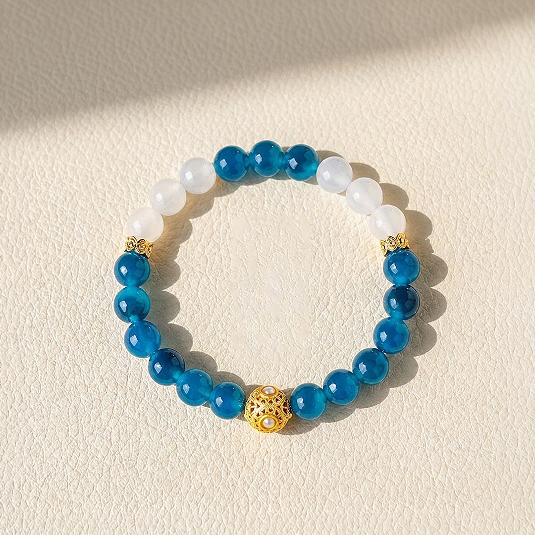 Sugar-Heart Agate &amp; White Agate | C272