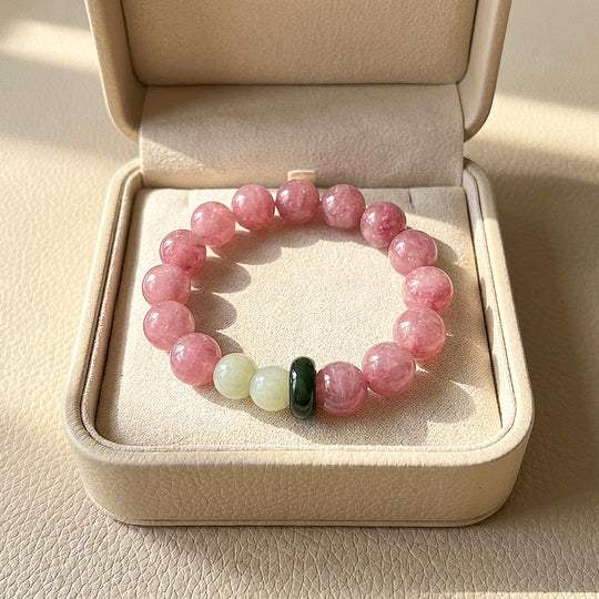 Purple Mica Rose Quartz, Hetian Jade &amp; Agate | SKU: C276