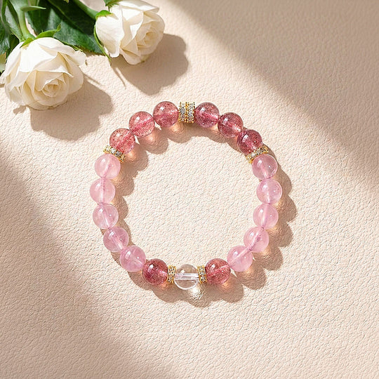 Rose Quartz &amp; White Quartz | SKU: C277