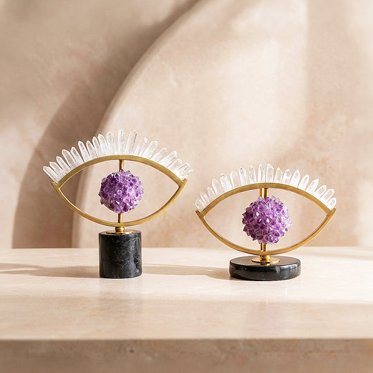Amethyst Crystal Eye – Protection &amp; Prosperity Display | CE8016