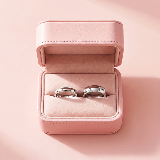 Classic Silver Couple Rings | Matching Silver Stainless Steel Couple Rings