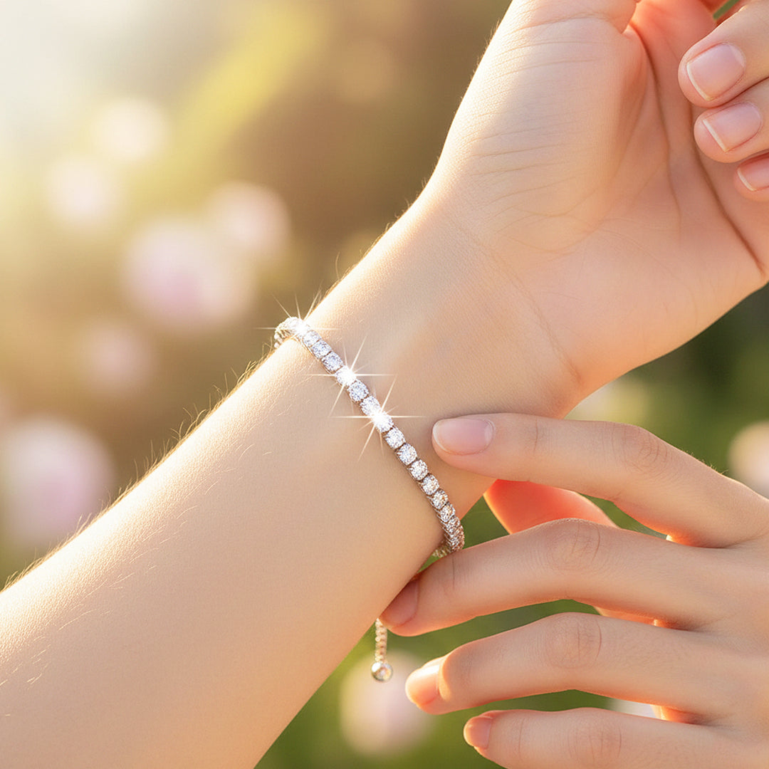 Blush Tennis Bracelet - Bracelet | Singapore Jewellery, Wedding Rings &amp; Gifts | Same Day Delivery | Tiara.com.sg