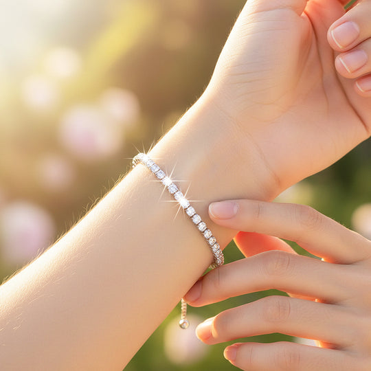 Blush Tennis Bracelet - Bracelet | Singapore Jewellery, Wedding Rings &amp; Gifts | Same Day Delivery | Tiara.com.sg