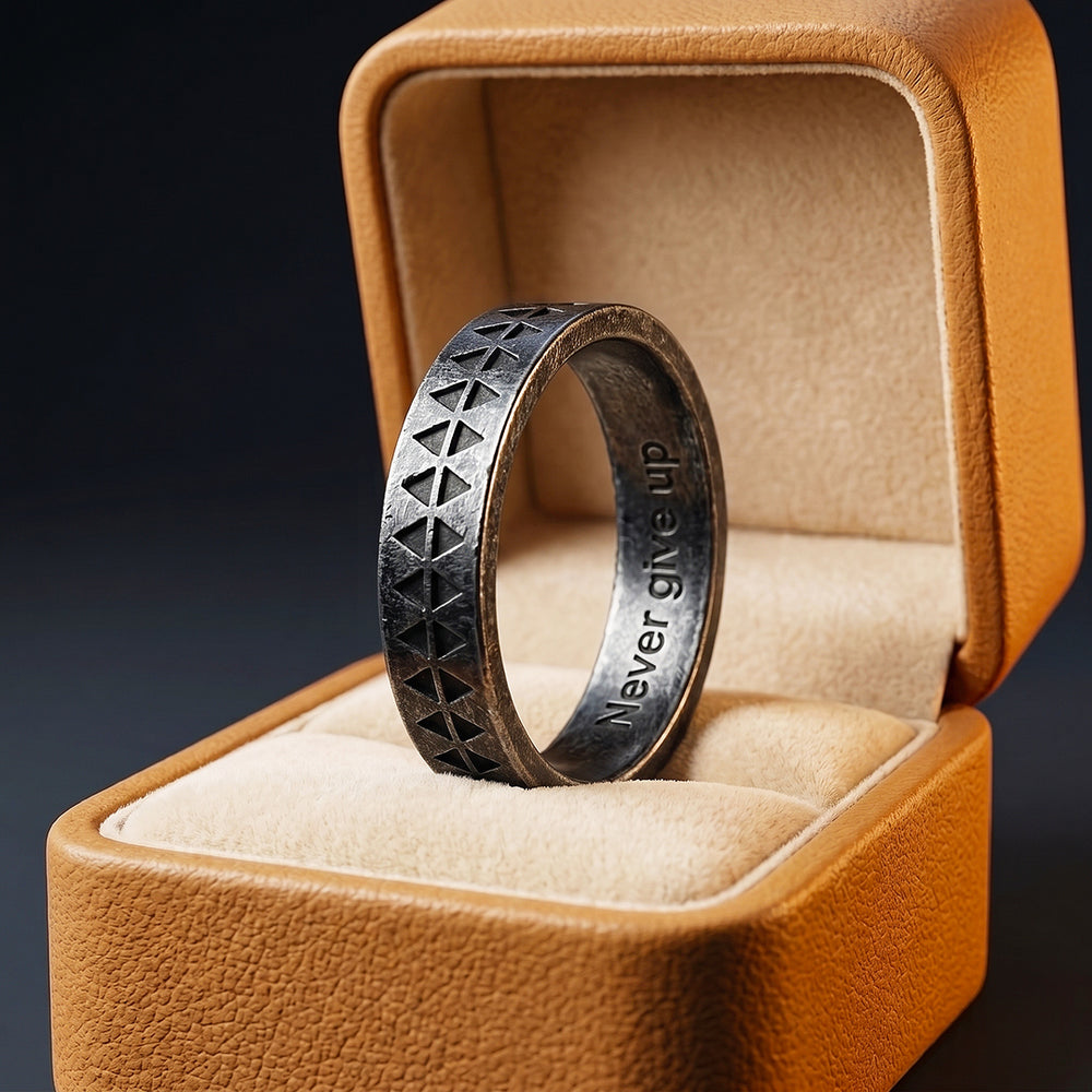 Grail Ring | Ancient Silver | Men's Ring - Clearance Sale❗