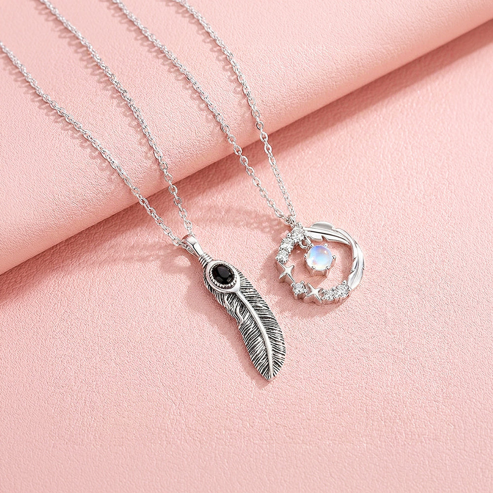 Halos & Plumes | Couple Necklace