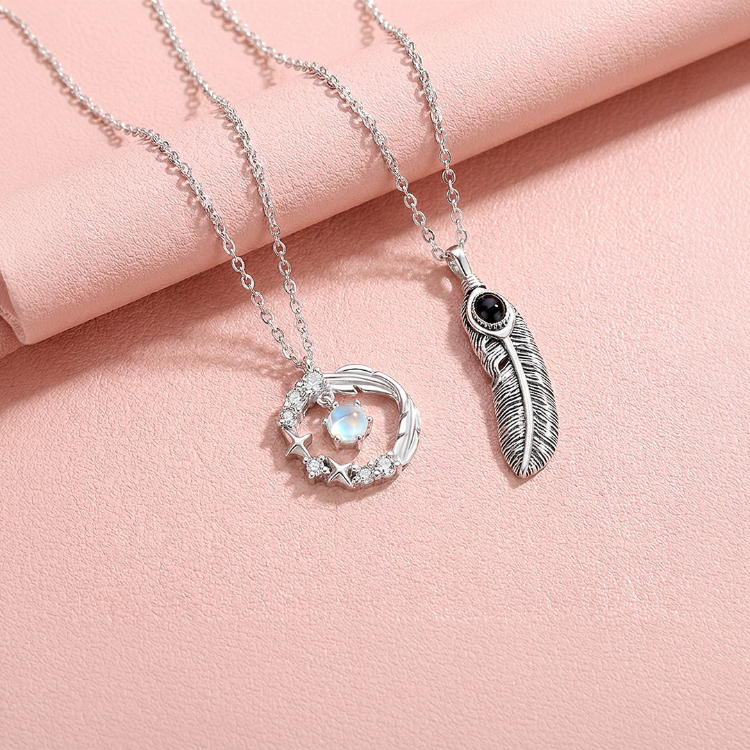 Halos &amp; Plumes | Couple Necklace