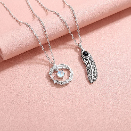 Halos &amp; Plumes | Couple Necklace