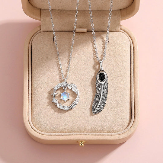 Halos &amp; Plumes | Couple Necklace