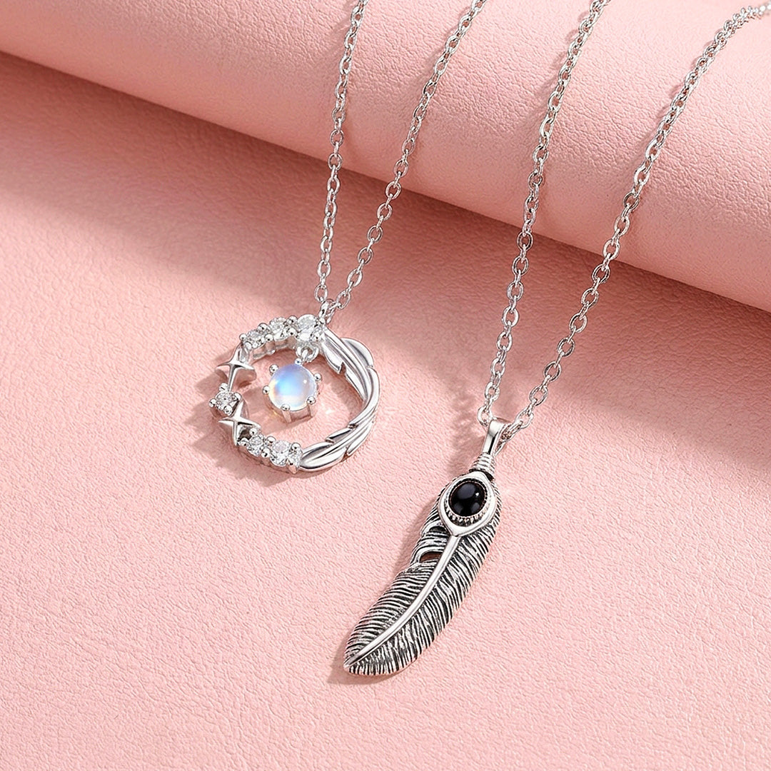 Halos &amp; Plumes | Couple Necklace